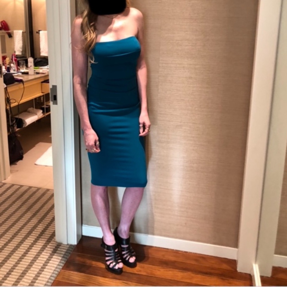 AIDA by Nicole Bakti Dress Teal - Picture 5 of 8